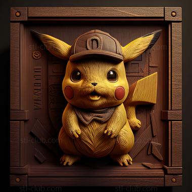 3D model st Pikachu from Pokemon Detective Pikachu (STL)